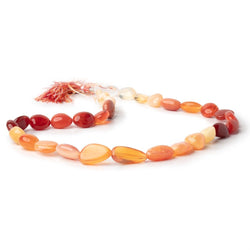 11-20mm Mexican Fire Opal Plain Nugget Beads 17 inch 32 pieces (ONLINE ORDER ONLY)
