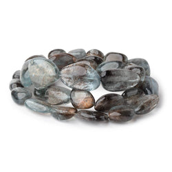 11-24mm Copper Moss Aquamarine Plain Nugget 23 inch 36 Beads AAA (ONLINE ORDER ONLY)