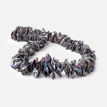 11-27mm Peacock Center Drill Ultra Keshi Freshwater Pearls 16 inch 120 Beads (ONLINE ORDER ONLY)