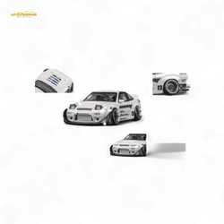 MicroTurbo Custom 180SX - Pandem Rocket Bunny White 1:64 (ONLINE ORDER ONLY)