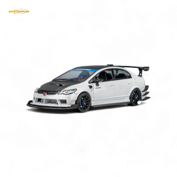(Pre-Order) Microturbo Honda Civic Type R FD2 Spoon Sports - Metallic White 1:64 (Online Order Only)