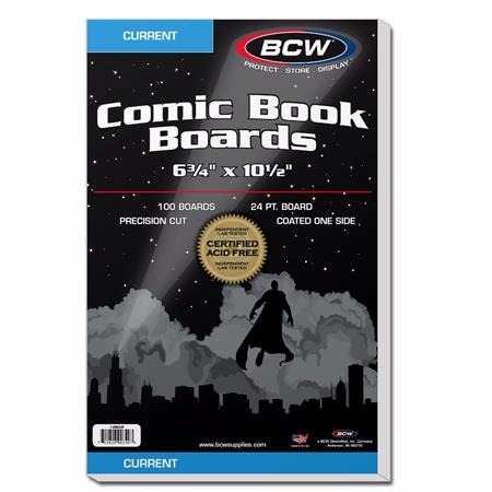 Current Comic Backing Boards (Pack Of 100) (ONLINE ORDER ONLY)