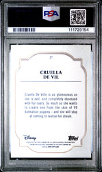 Graded 2024 Topps Chrome Disney Cruella De Vil #27 Purple Refractor #/199 101 Dalmations Trading Card PSA 10 Gem Mint