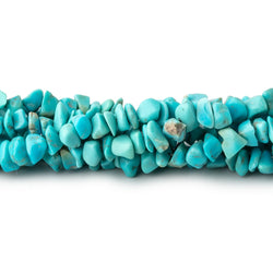 3-5mm Persian Turquoise plain nugget chip beads 14 inch 170 pieces (ONLINE ORDER ONLY)