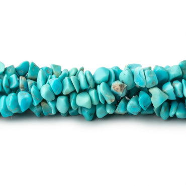 3-5mm Persian Turquoise plain nugget chip beads 14 inch 170 pieces (ONLINE ORDER ONLY)