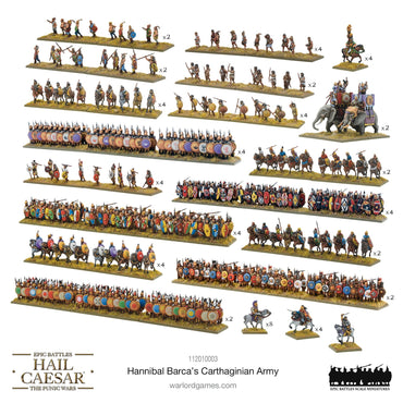 Hail Caesar Epic Battles: Punic Wars -  Hannibal Barca's Carthaginian Army (ONLINE ORDER ONLY)