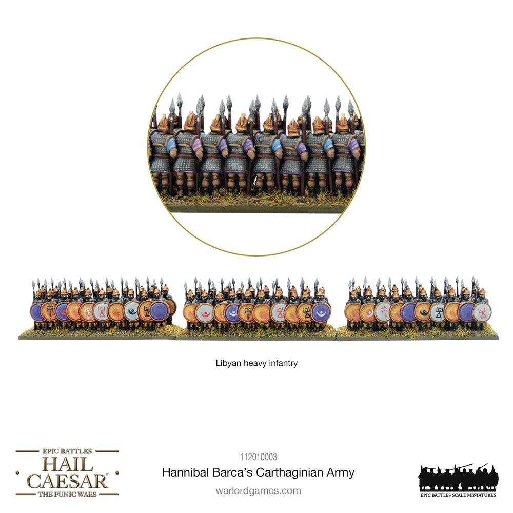 Hail Caesar Epic Battles: Punic Wars -  Hannibal Barca's Carthaginian Army (ONLINE ORDER ONLY)