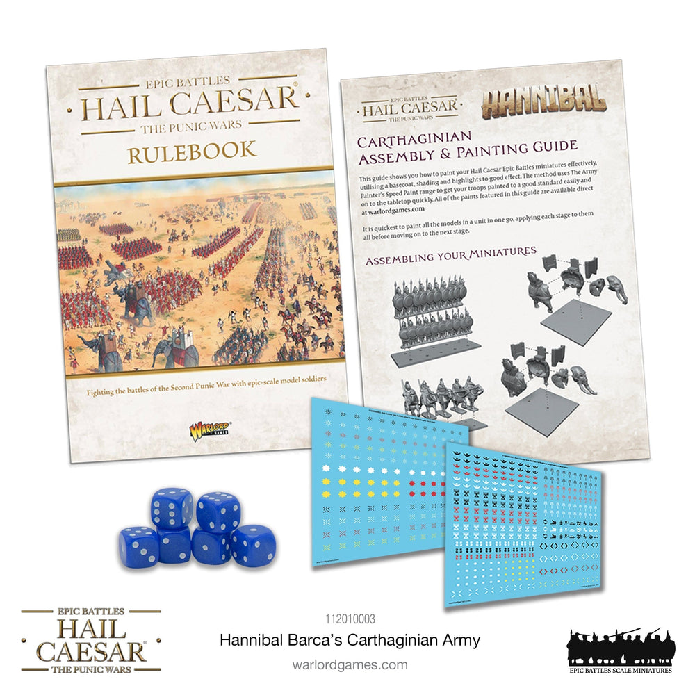 Hail Caesar Epic Battles: Punic Wars -  Hannibal Barca's Carthaginian Army (ONLINE ORDER ONLY)