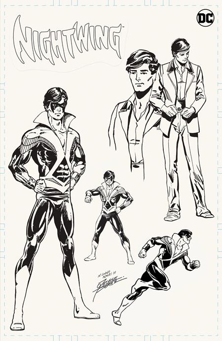 Nightwing #100 H George Perez Art Board Design Card Stock Variant (01/17/2023) Dc (ONLINE ORDER ONLY)