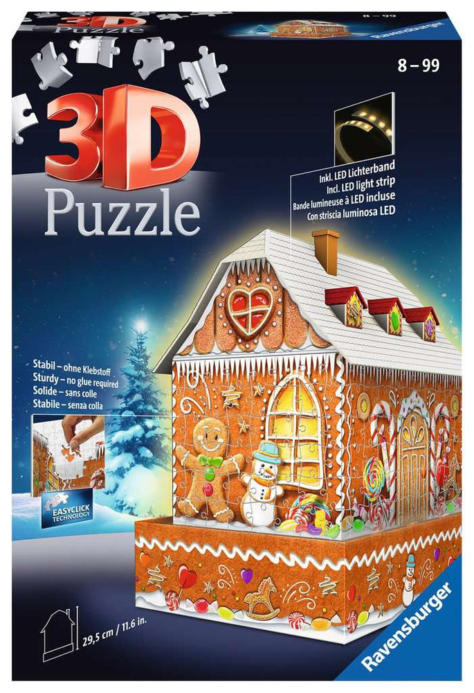 Puzzle: 3D Puzzle - Christmas Gingerbread House (ONLINE ORDER ONLY)