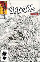 SPAWN #299 C B&W Todd MCFARLANE Variant Amazing Spider-Man 299 Homage (07/31/2019) IMAGE (ONLINE ORDER ONLY)