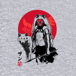Wolf Girl Sumi-e (Online Order Only)