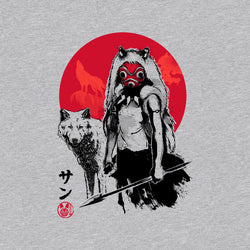 Wolf Girl Sumi-e (Online Order Only)