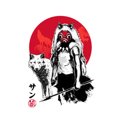 Wolf Girl Sumi-e (Online Order Only)