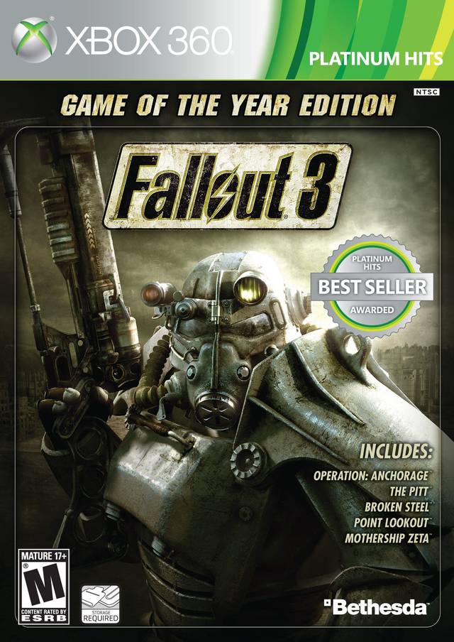 Fallout 3: Game Of The Year Edition (Platinum Hits) (Xbox 360) (ONLINE ORDER ONLY)