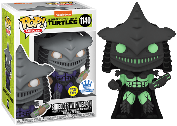 Shredder w/ Weapon (Glow in the Dark, Teenage Mutant Ninja Turtles Movie) 1140 - Funko Shop Exclusive (Online Order Only)