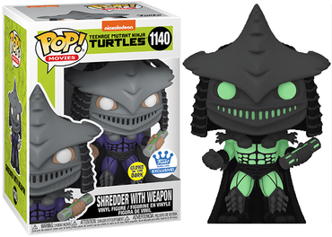 Shredder w/ Weapon (Glow in the Dark, Teenage Mutant Ninja Turtles Movie) 1140 - Funko Shop Exclusive (Online Order Only)