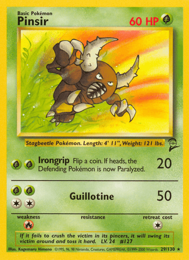 Pinsir (29/130) [Base Set 2] (Online Only)