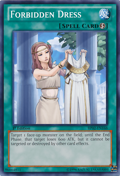 Forbidden Dress [BP02-EN168] Mosaic Rare (ONLINE ORDER ONLY)
