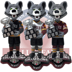 Skates Chicago Wolves Mascot 2022 Calder Cup Champions Bobblehead (ONLINE ORDER ONLY)
