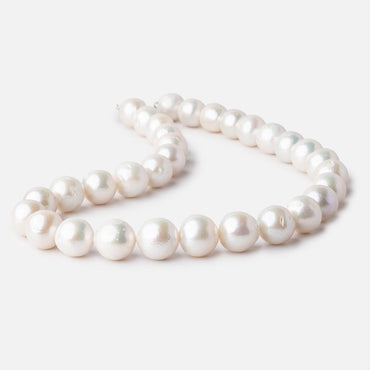 11.5-13.5mm Off White Baroque Freshwater Pearls 16 inch 32 beads (ONLINE ORDER ONLY)