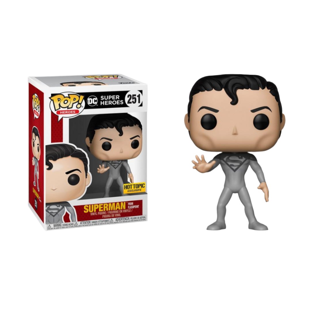 Funko DC Super Heroes Pop! Heroes Superman From Flashpoint Vinyl Figure Hot Topic Exclusive (ONLINE ORDER ONLY)