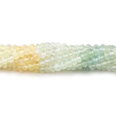 3.5mm Prehnite Faceted Rondelle Beads 14 inch 122 Pieces (ONLINE ORDER ONLY)