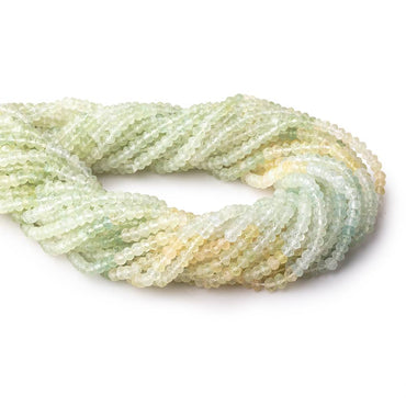 3.5mm Prehnite Faceted Rondelle Beads 14 inch 122 Pieces (ONLINE ORDER ONLY)