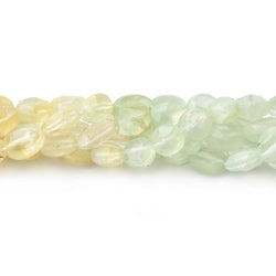 7-9mm Shaded Prehnite Faceted Oval Beads 14.5 inch  42 pieces (ONLINE ORDER ONLY)