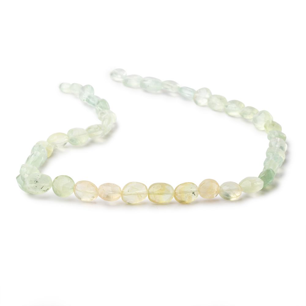 7-9mm Shaded Prehnite Faceted Oval Beads 14.5 inch  42 pieces (ONLINE ORDER ONLY)