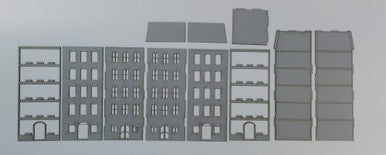 15mm European City Corner Building (Matboard) - 15MCSS115 (Online Order Only)