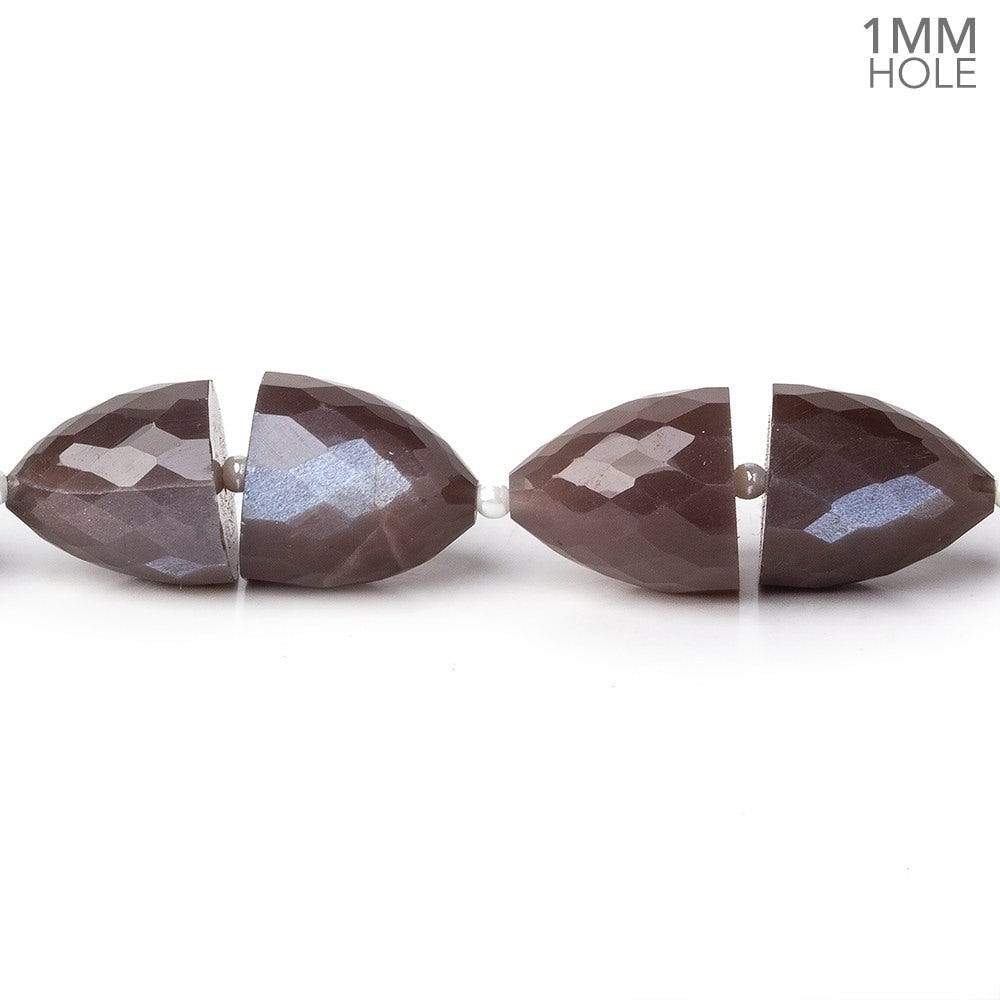Chocolate Moonstone Faceted Cones 30 beads 15.5 inch AA (ONLINE ORDER ONLY)