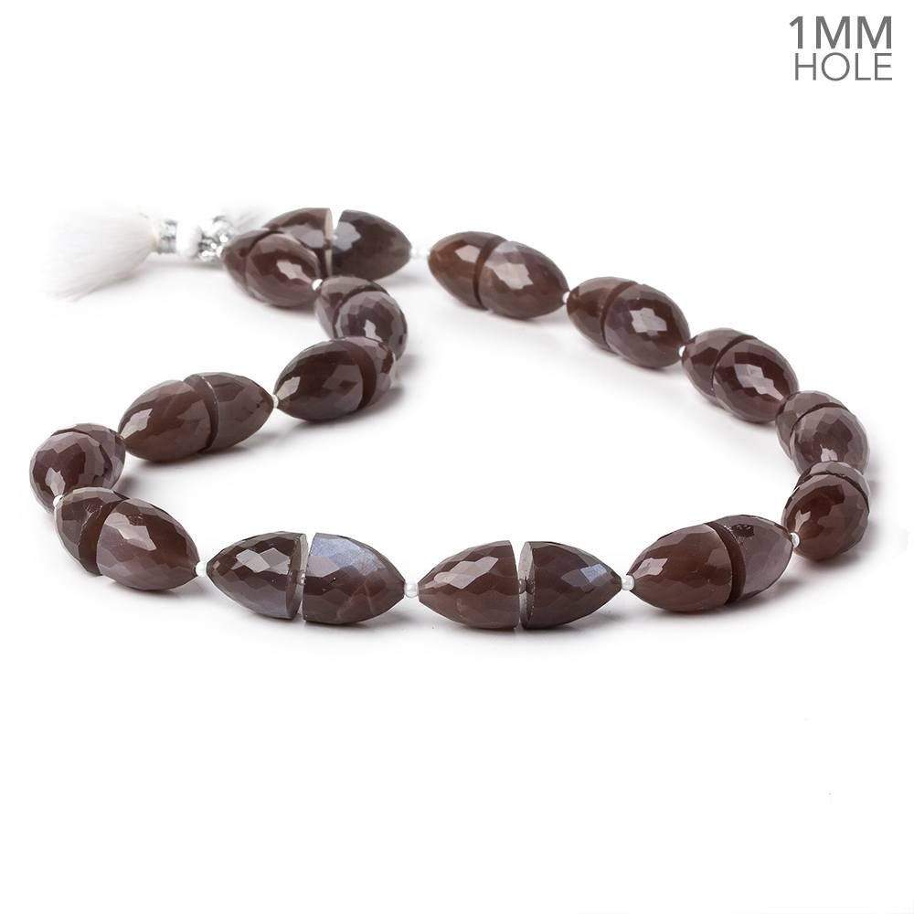 Chocolate Moonstone Faceted Cones 30 beads 15.5 inch AA (ONLINE ORDER ONLY)