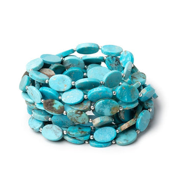 11.5x7.5-13x9mm Sleeping Beauty Turquoise Plain Ovals 20 inch 36 Beads AA (ONLINE ORDER ONLY)