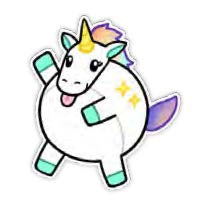 Squishable Holographic Unicorn Sticker (ONLINE ORDER ONLY)