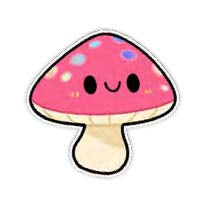 Squishable Holographic Mushroom Sticker (ONLINE ORDER ONLY)