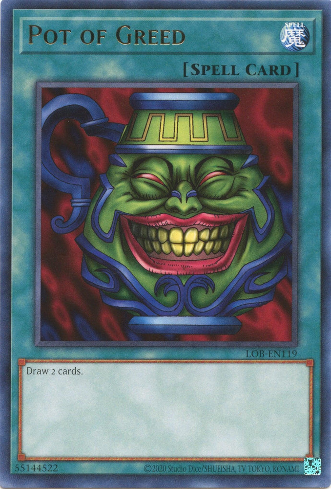 Pot of Greed (25th Anniversary) [LOB-EN119] Rare (ONLINE ORDER ONLY)