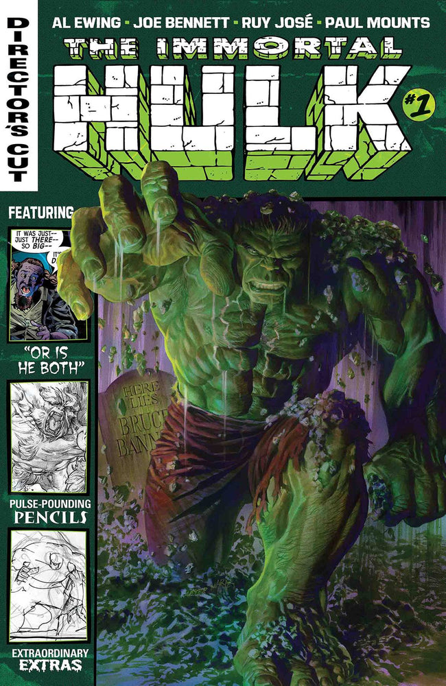 IMMORTAL HULK DIRECTORS CUT #1 (OF 6) Alex Ross (08/14/2019) MARVEL (ONLINE ORDER ONLY)