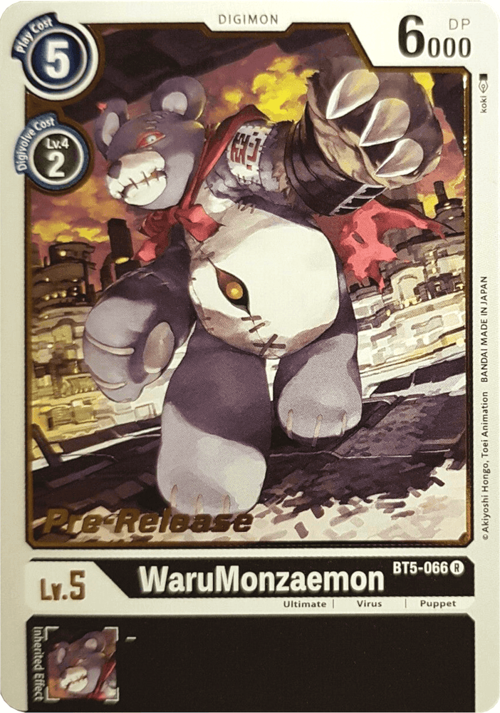 WaruMonzaemon [BT5-066] [Battle of Omni Pre-Release Promos] (ONLINE ORDER ONLY)