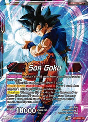Son Goku // Son Goku, Supreme Warrior (BT16-001) [Realm of the Gods] (ONLINE ORDER ONLY)