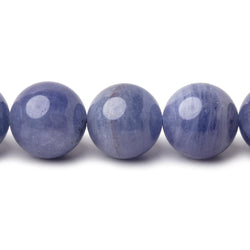11.7mm Tanzanite Plain Round Beads 15 inch 33 pieces AA (ONLINE ORDER ONLY)
