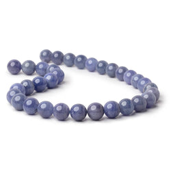 11.7mm Tanzanite Plain Round Beads 15 inch 33 pieces AA (ONLINE ORDER ONLY)