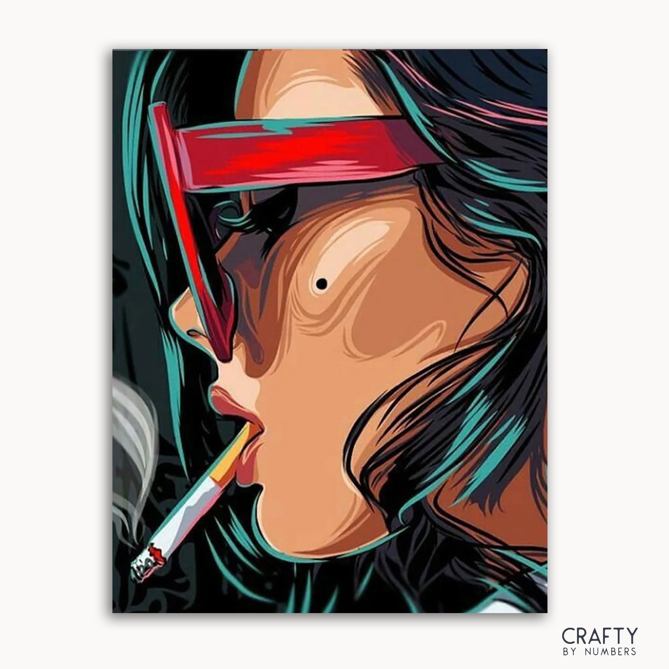 Smoking Woman Pop Art (ONLINE ORDER ONLY)