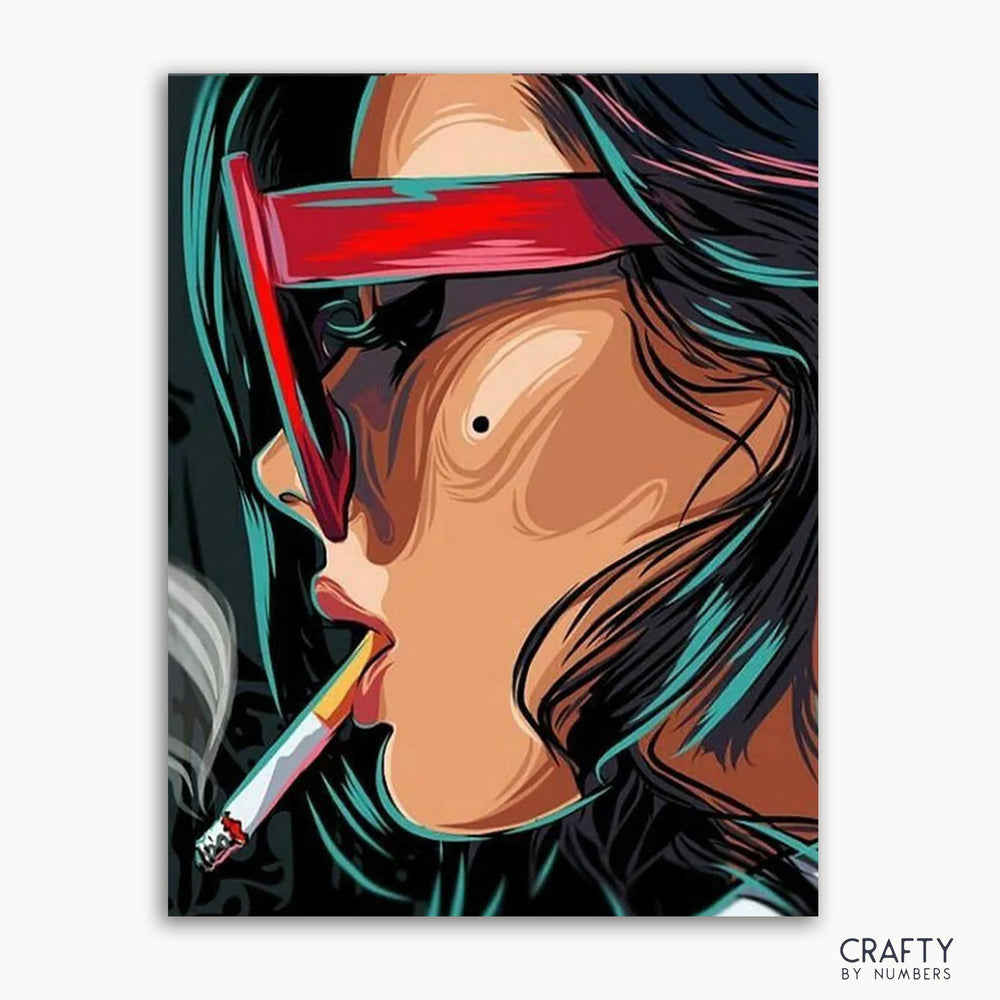 Smoking Woman Pop Art (ONLINE ORDER ONLY)