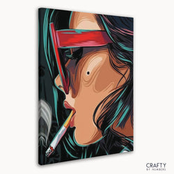 Smoking Woman Pop Art (ONLINE ORDER ONLY)