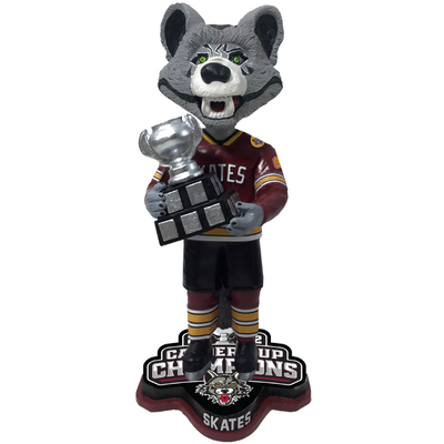 Skates Chicago Wolves Mascot 2022 Calder Cup Champions Bobblehead (ONLINE ORDER ONLY)