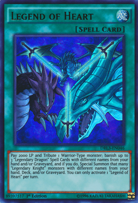 Legend of Heart [DRL3-EN046] Ultra Rare (ONLINE ORDER ONLY)