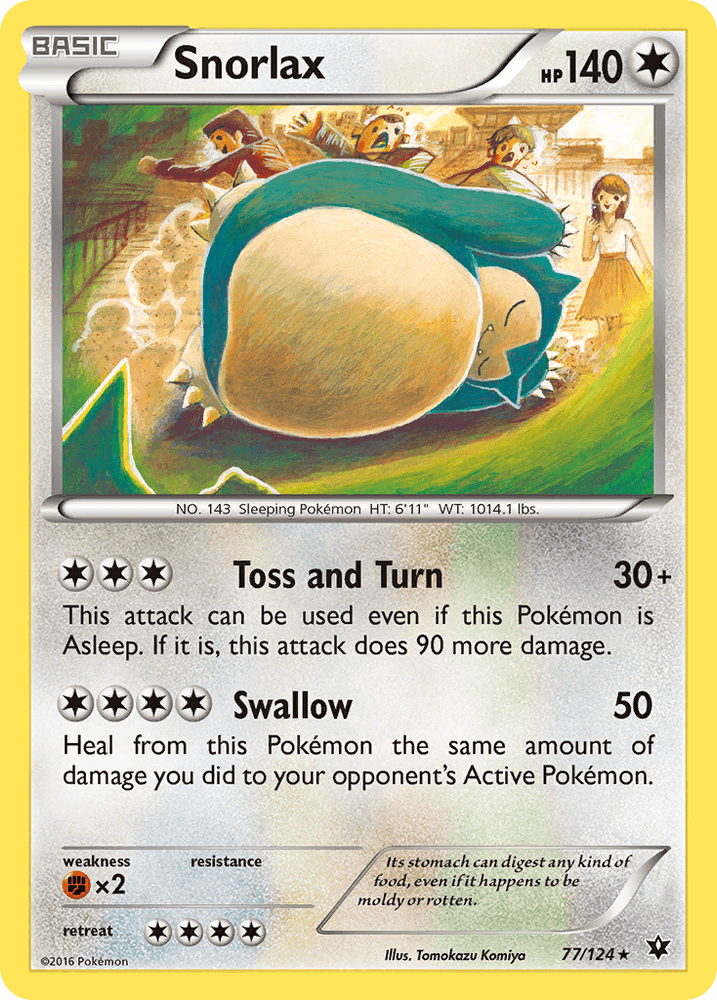 Snorlax (77/124) [XY: Fates Collide] (Online Only)