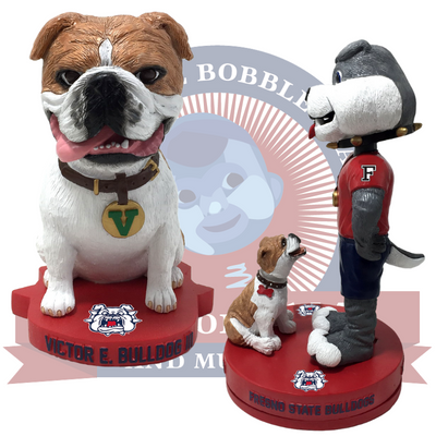 Victor E. Bulldog III and TimeOut Fresno State Bulldogs Bobbleheads (ONLINE ORDER ONLY)