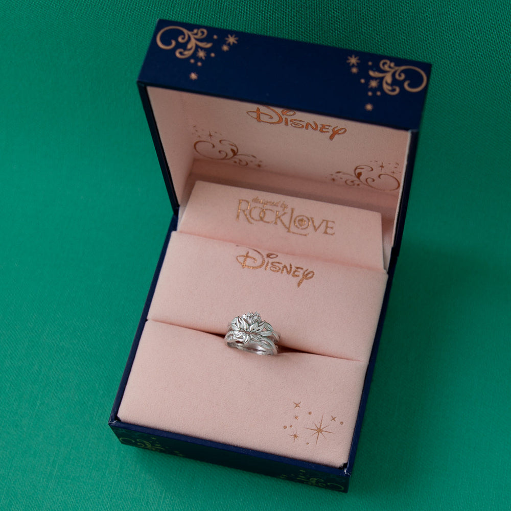 Disney X RockLove DISNEY THE PRINCESS AND THE FROG Tiana Water Lily Stacker Rings (ONLINE ORDER ONLY)